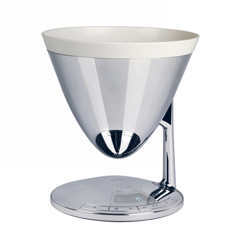 Electronic scale with timer Casa Bugatti Uma chrome