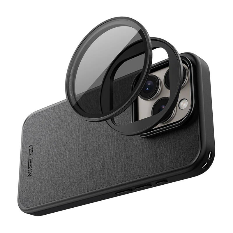 Etui TELESIN iPhone 15 Pro ramka magnetyczna na filtry