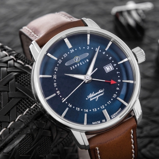 Zegarek Męski ZEPPELIN Atlantic Timezone 8442-3 + BOX - 4