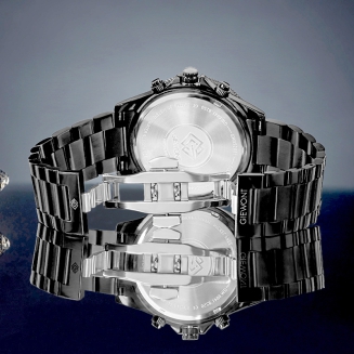 Zegarek Męski Giewont Chronograph Sapphire Czarny GW3520-B1 - 6