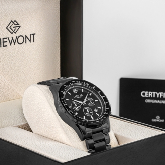Zegarek Męski Giewont Chronograph Sapphire Czarny GW3520-B1 - 7