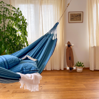 Hamak La Siesta Flora blue kingsize - 2