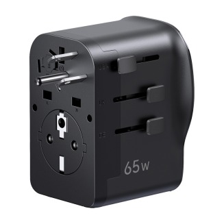 Uniwersalny adapter podróżny / ładowarka sieciowa Ugreen S550, 65W, 2x USB-C, 1x USB-A - 5