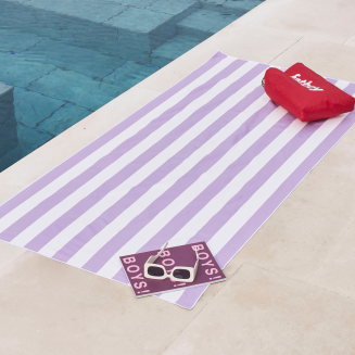 Ręcznik plażowy z poduszką Fatboy Beach Baggy Lilac - 7