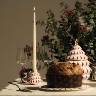 Porcelanowy talerz do serwowania panettone Alessi Delight - 2