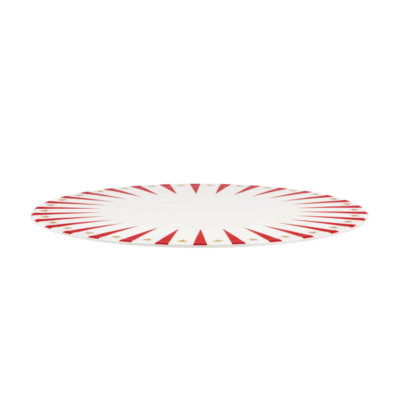 Porcelanowy talerz do serwowania panettone Alessi Delight