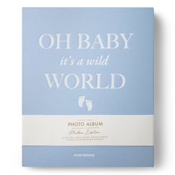 Fotoalbum Baby It's a Wild World niebieski L | Printworks