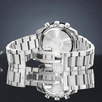 Zegarek Męski Giewont Chronograph Sapphire Srebrno Czarny GW8720-B2 - 6