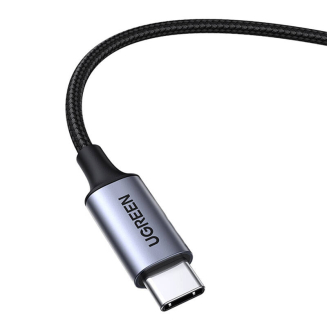 Kabel USB-C UGREEN CM450 do mini jack 3.5mm AUX, 1m (czarny) - 3
