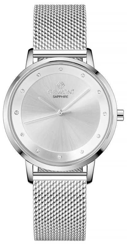 Zegarek Damski Giewont Sapphire Srebrny GW4130-B1