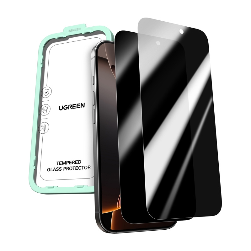 Szkło hartowane UGREEN SP1155 prywatyzujące do iPhone 17 Pro 2szt.