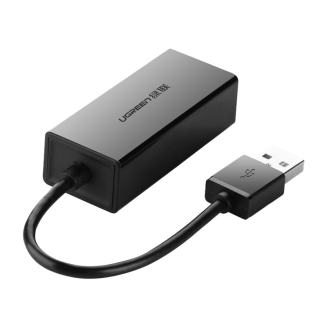 Adapter UGREEN CR110 USB-C-RJ45 100Mb/s (czarny) - 2