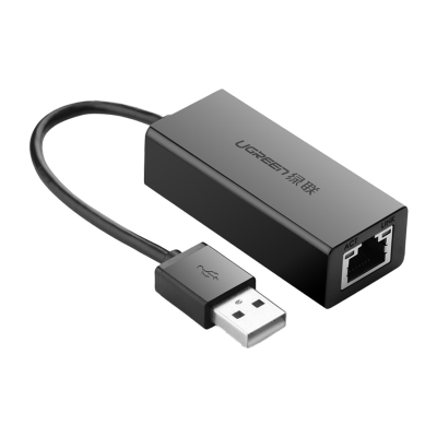 Adapter UGREEN CR110 USB-C-RJ45 100Mb/s (czarny)