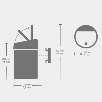 Kosz Brabantia Touch Bin 3 l Platinum - 6