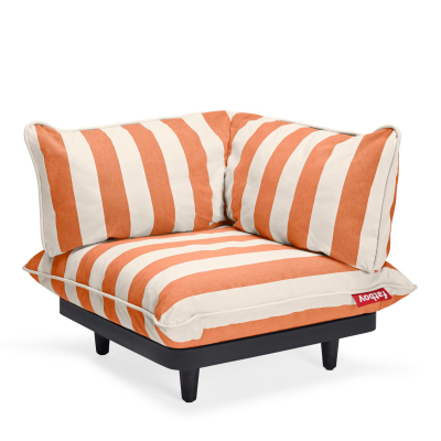 Narożnik ogrodowy Fatboy Paletti Corner Seat Stripe Orange Creme