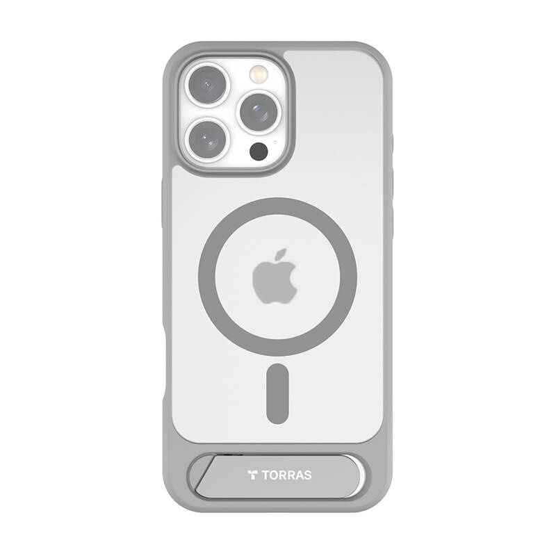  TORRAS Pstand Series Magnetic Case iPhone 16 Pro Max (Gray)