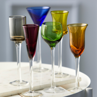 Lyngby Glass Aquavit MIX vodka glasses, 6 pcs. - 10