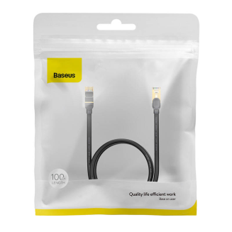 Kabel sieciowy Baseus Ethernet RJ45, 10Gbps, 1m (czarny) - 6