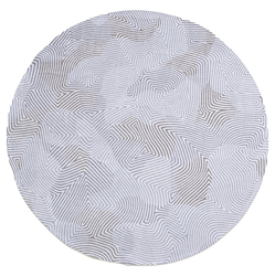 Okrągły dywan Louis de Poortere Meditation Coral Oyster White