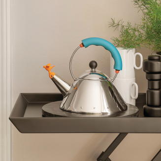 Czajnik z gwizdkiem Alessi 9093 1l błękitny z żółtym gwizdkiem - 2
