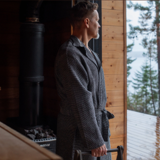  Szlafrok Lapuan Kankurit Tarva black-linen XL - 7