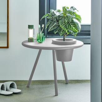 Fatboy Bakkes Planter Light Grey Table with Pot - 4