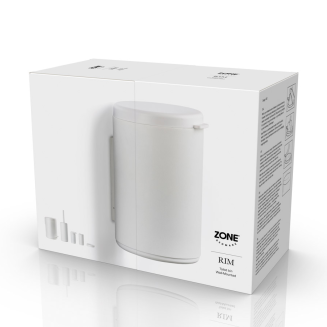 Kosz łazienkowy ścienny Zone Denmark Rim White 3.3l - 3