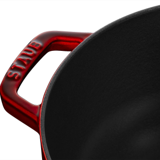 Garnek żeliwny okrągły lilia Staub - 3.5 ltr, Grenadynowy - 2