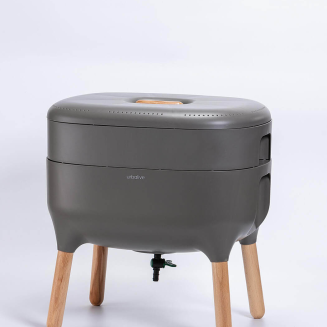 Kompostownik domowy Plastia Urbalive 50x38 cm szary - 2