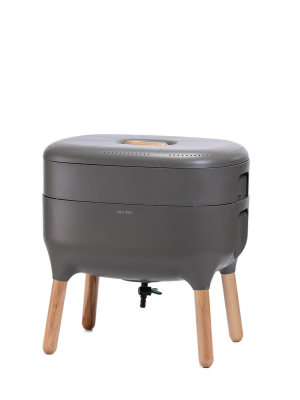 Kompostownik domowy Plastia Urbalive 50x38 cm szary