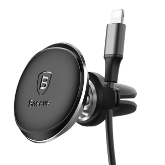 Magnetyczny uchwyt samochodowy Baseus do kratki (czarny) - 2