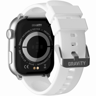 Smartwatch Damski GRAVITY GT28-10 Pasek + Bransoleta Biało Srebrny - 9