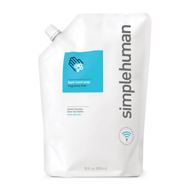  Simplehuman fragrance free foam hand soap 828 ml