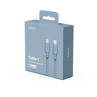 Kabel Avolt 1 USB C do ładowania Lightning (MFi) 2 m niebieski - 2
