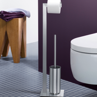  Zack Linea matt toilet paper and brush holder - 2