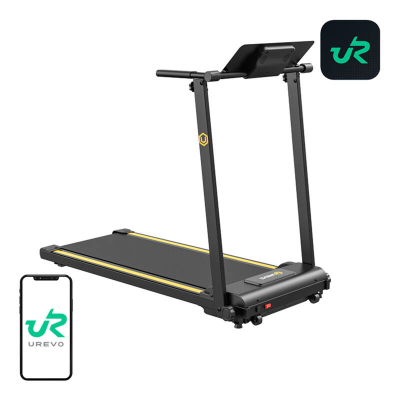  UREVO Foldi Mini Electric Treadmill (Black and Orange)
