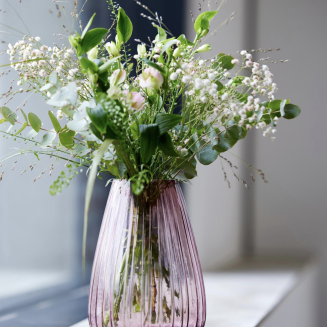 Wazon Kusintha Bitz Pink Glass 22 cm | SZYBKA WYSYŁKA 24H - 4