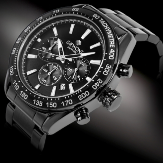 Zegarek Męski Giewont Chronograph Sapphire Czarny GW9580-B2 - 2