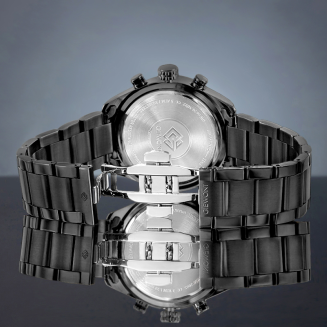 Zegarek Męski Giewont Chronograph Sapphire Czarny GW9580-B2 - 7