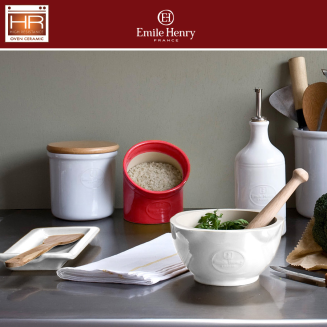 Pojemnik na sól Emile Henry czerwony - 2