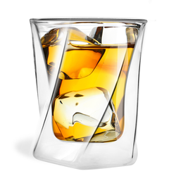 Szklanka do whisky z podwójnymi ściankami Vialli Design Cristallo 300 ml