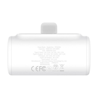 Powerbank BASEUS Compact IP 5000mAh 20W (biały) - 3