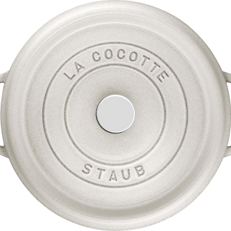 Garnek żeliwny okrągły Staub - 6.7 ltr, Biała trufla - 2