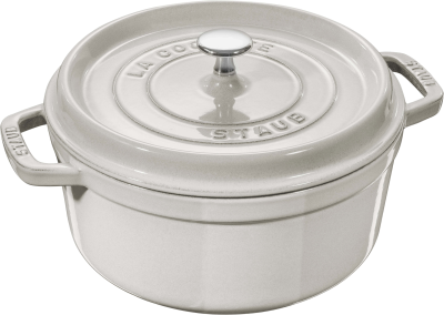 Garnek żeliwny okrągły Staub - 6.7 ltr, Biała trufla | CENA BLACK WEEKS