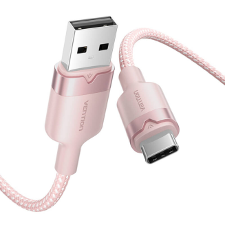 Kabel VENTION CTNPH USB-A-USB-C 2m (różowy) - 2