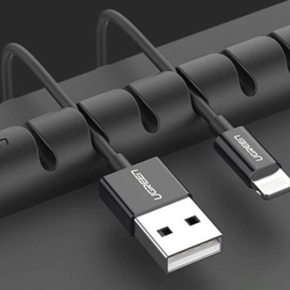 Organizer kabli UGREEN LP114 7-slotowy (czarny) - 2