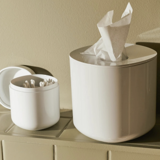 Pojemnik na patyczki kosmetyczne Alessi Birillo biały - 4