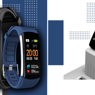 Smartwatch GIEWONT Czarno Granatowy 2 Paski GW200-6 - 4