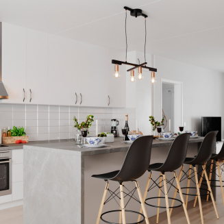  By Rydens Zeona 4-fl pendant lamp | BUY CHEAPER WITH A DISCOUNT CODE - 4