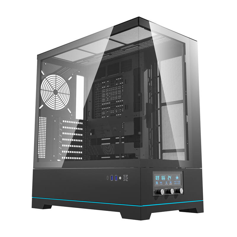  DARKFLASH DY451 Fanless Computer Case (Black)